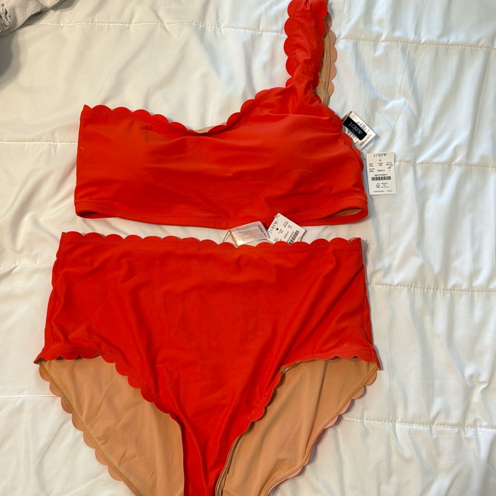 Jcrew High rise bikini bottoms